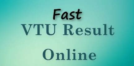 vtu fast results 2016.